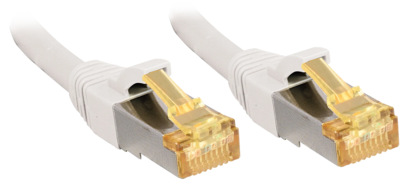 Tinklo Kabelis - LINDY S/FTP LSZH Tinklo Kabelis, Cat.6A Jungtis, Cat.7 Raw, 10 m, Baltas
