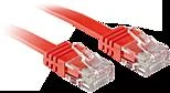 Tinklo Kabelis - LINDY Cat.6 U/UTP Plokščias Tinklo Kabelis, RJ45, M/M, 250MHz, 32AWG, 1 m, Raudonas