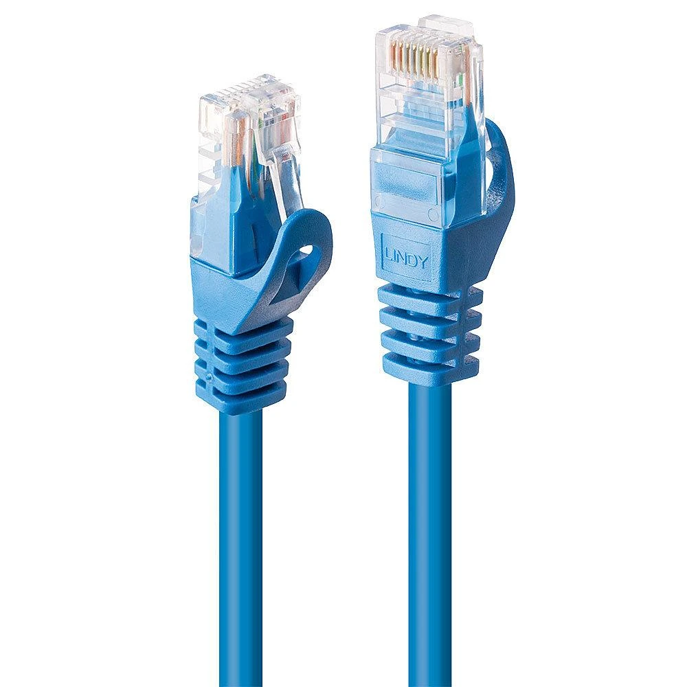 Tinklo Kabelis - LINDY Cat.6 U/UTP Tinklo Kabelis, RJ45, M/M, 250MHz, CCA, 1 m, Mėlynas