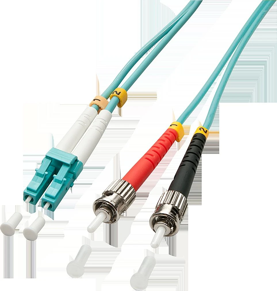 Lindy Pluoštinis Laidas - LC/ST OM3 5m 50/125µm Multimode