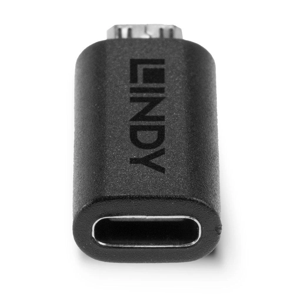 Lindy USB-C į Micro-B adapteris iš arti