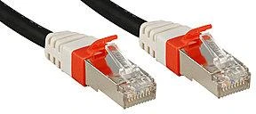 Tinklo Kabelis - LINDY Cat.6A S/FTP LSZH Tinklo Kabelis, RJ45, M/M, 500MHz, 26AWG, 0.3 m, Juodas