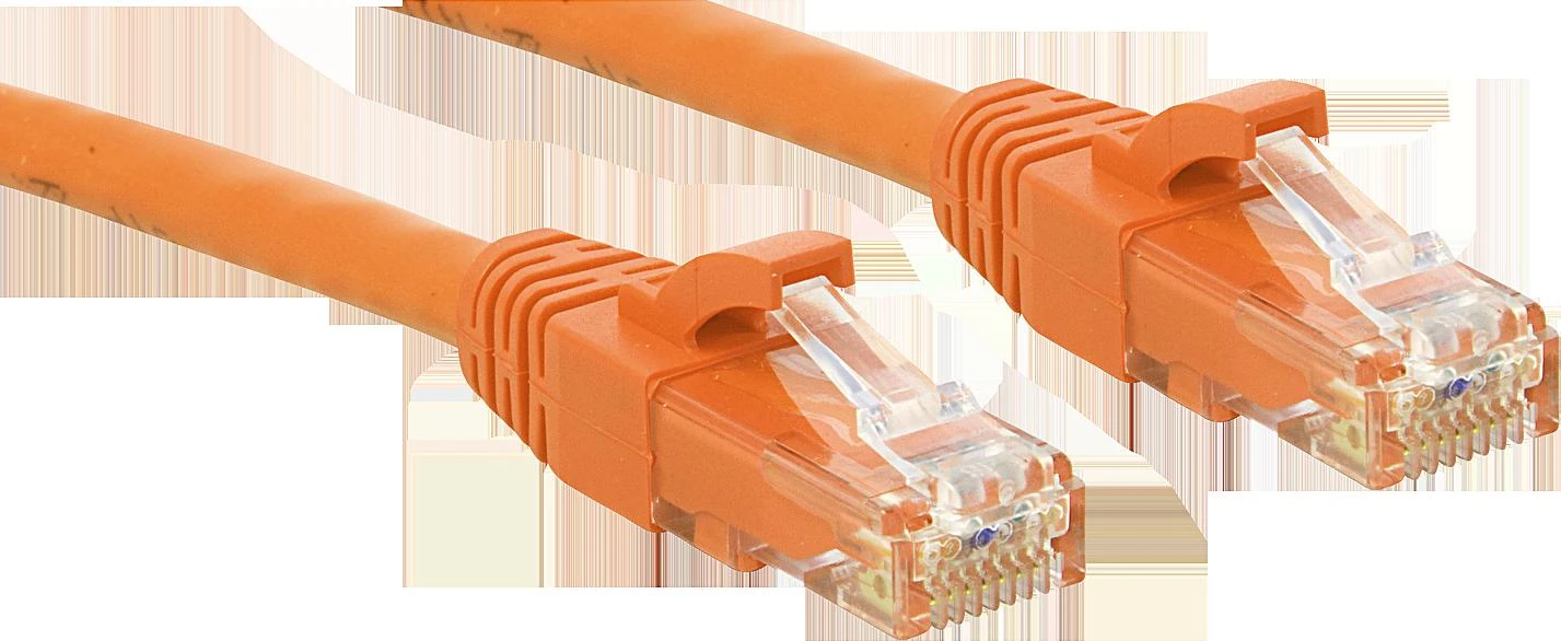 Tinklo Kabelis - LINDY Cat.6 U/UTP Tinklo Kabelis, RJ45, M/M, 250MHz, 7.5m, Oranžinis