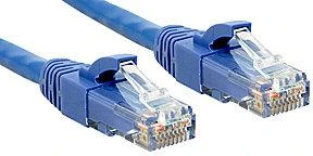 Tinklo kabelis - LINDY 10m Cat.6 U/UTP 250MHz varis 26AWG mėlynas
