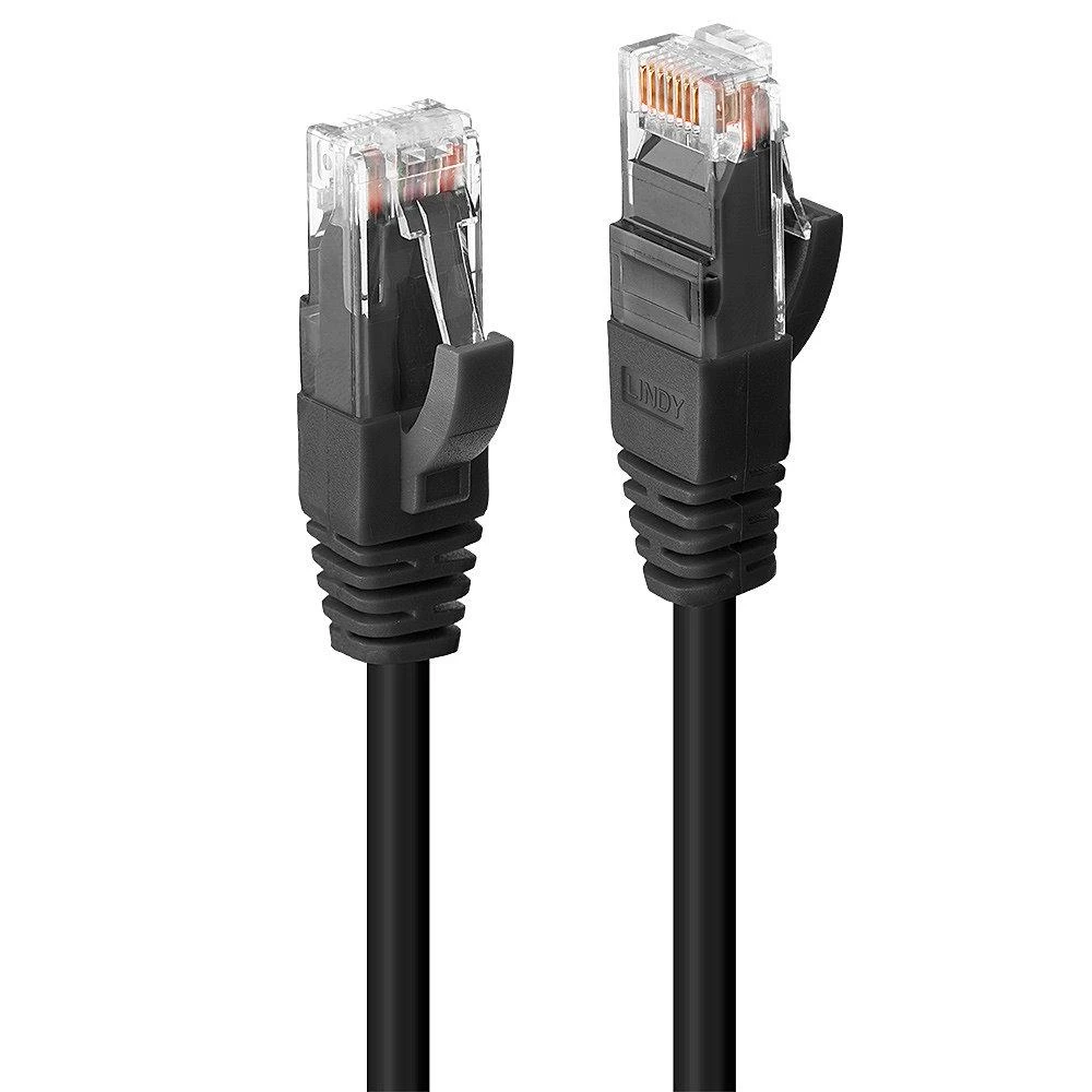 Tinklo Kabelis - LINDY Cat.6 U/UTP LSZH Tinklo Kabelis, RJ45, M/M, 250MHz, 26AWG, 7.5 m, Juodas