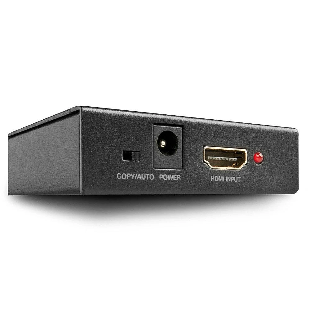 Lindy HDMI skirstytuvas – galinė jungtis su maitinimo lizdu