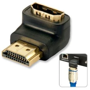 L formos HDMI M/F kampinis adapteris