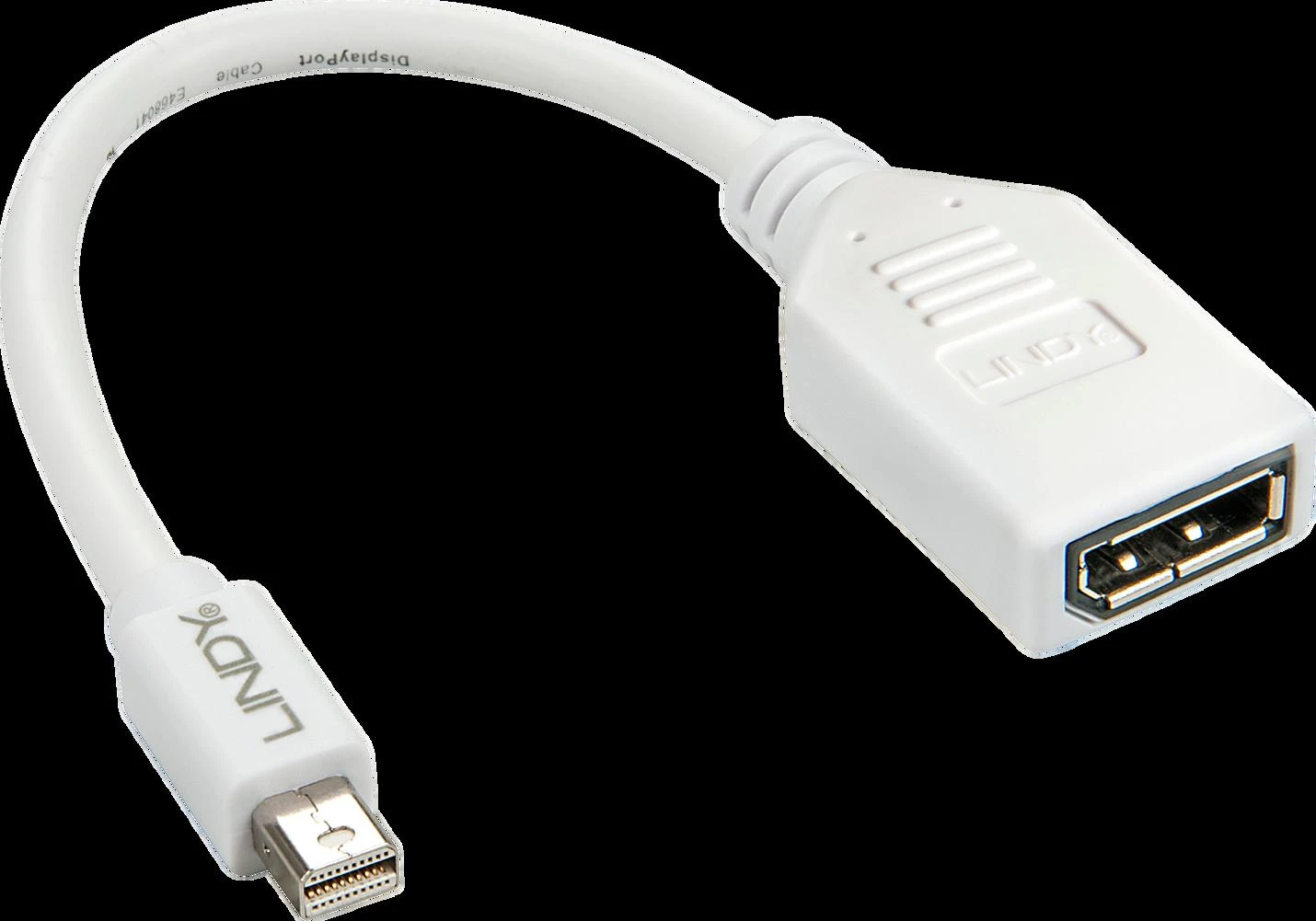 Baltas Mini DP į DP adapteris