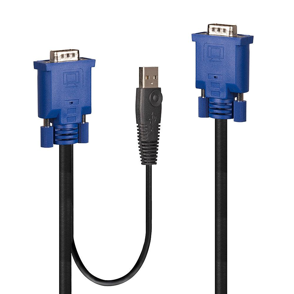 Kabelis USB Lindy USB-A - USB-A 2 m Juodas (32186)
