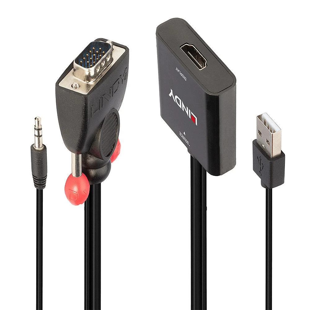 Lindy VGA ir audio į HDMI adapteris