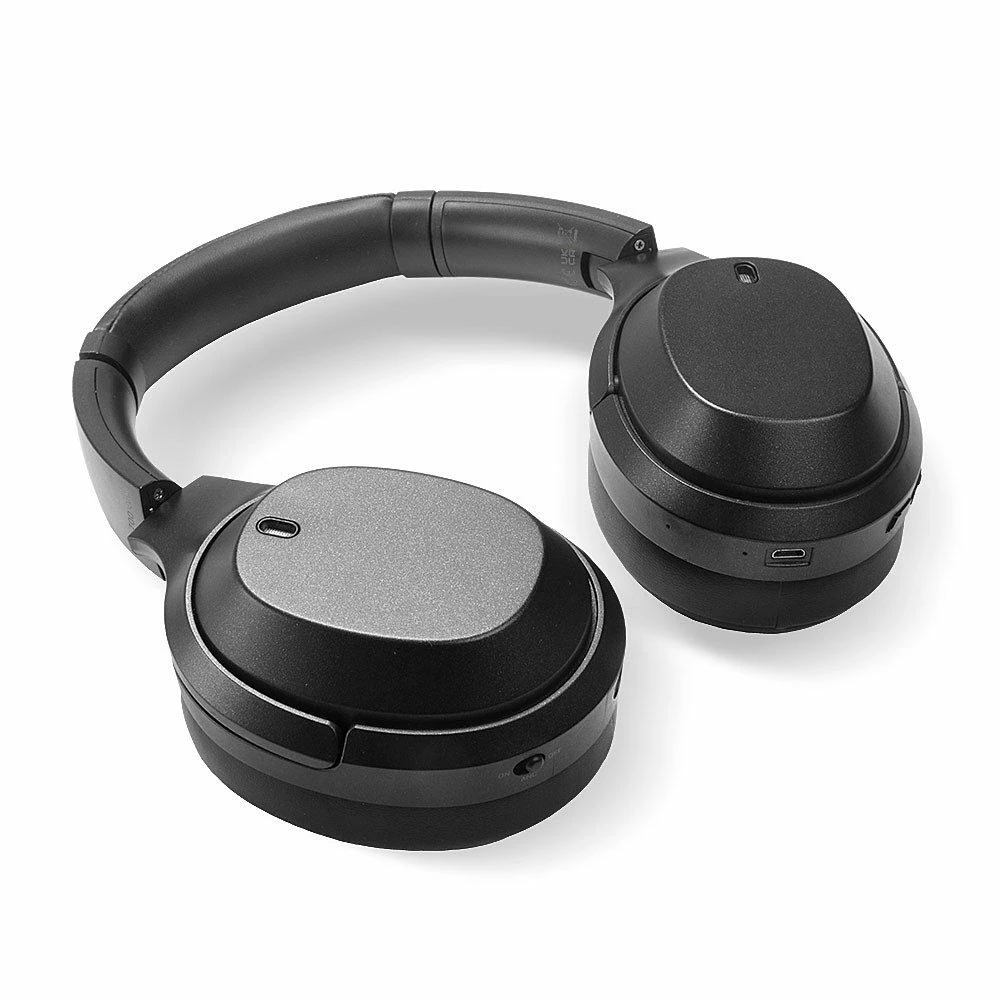 Bevielės ausinės - LINDY LH700XW ANC aplink ausis 92h akumuliatoriaus tarnavimo laikas juoda