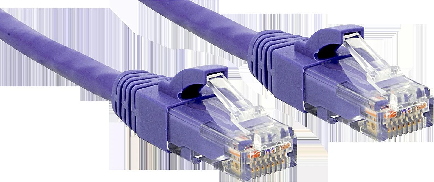 Tinklo Kabelis - LINDY Cat.6 U/UTP Tinklo Kabelis, RJ45, M/M, 250MHz, 0.3 m, Purpurinis