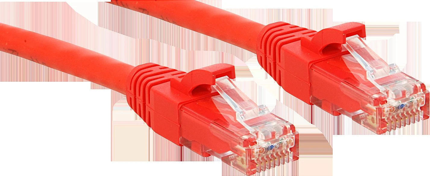 Tinklo Kabelis - LINDY Cat.6 U/UTP Tinklo Kabelis, RJ45, M/M, 250MHz, 0.5 m, Raudonas