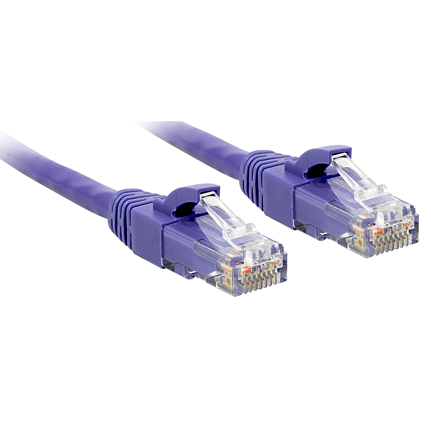 Tinklo Kabelis - LINDY Cat.6 U/UTP Tinklo Kabelis, RJ45, M/M, 250MHz, 2 m, Purpurinis