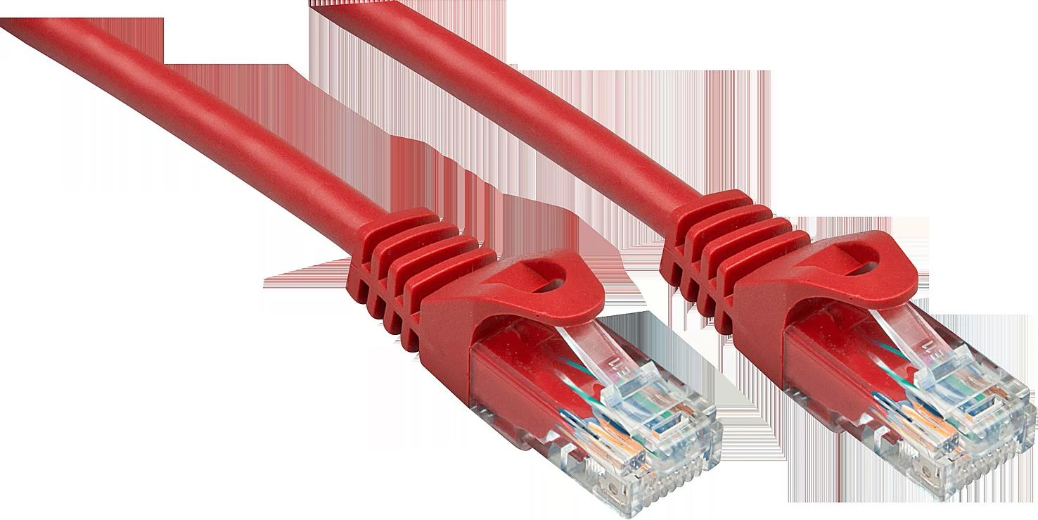 Tinklo Kabelis - LINDY Cat.6 U/UTP Tinklo Kabelis, RJ45, M/M, CCA, 250MHz, 0.5 m, Raudonas