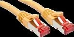 Tinklo Kabelis - LINDY Cat.6 S/FTP Tinklo Kabelis, RJ45, M/M, 250MHz, 27AWG, 1 m, Geltonas