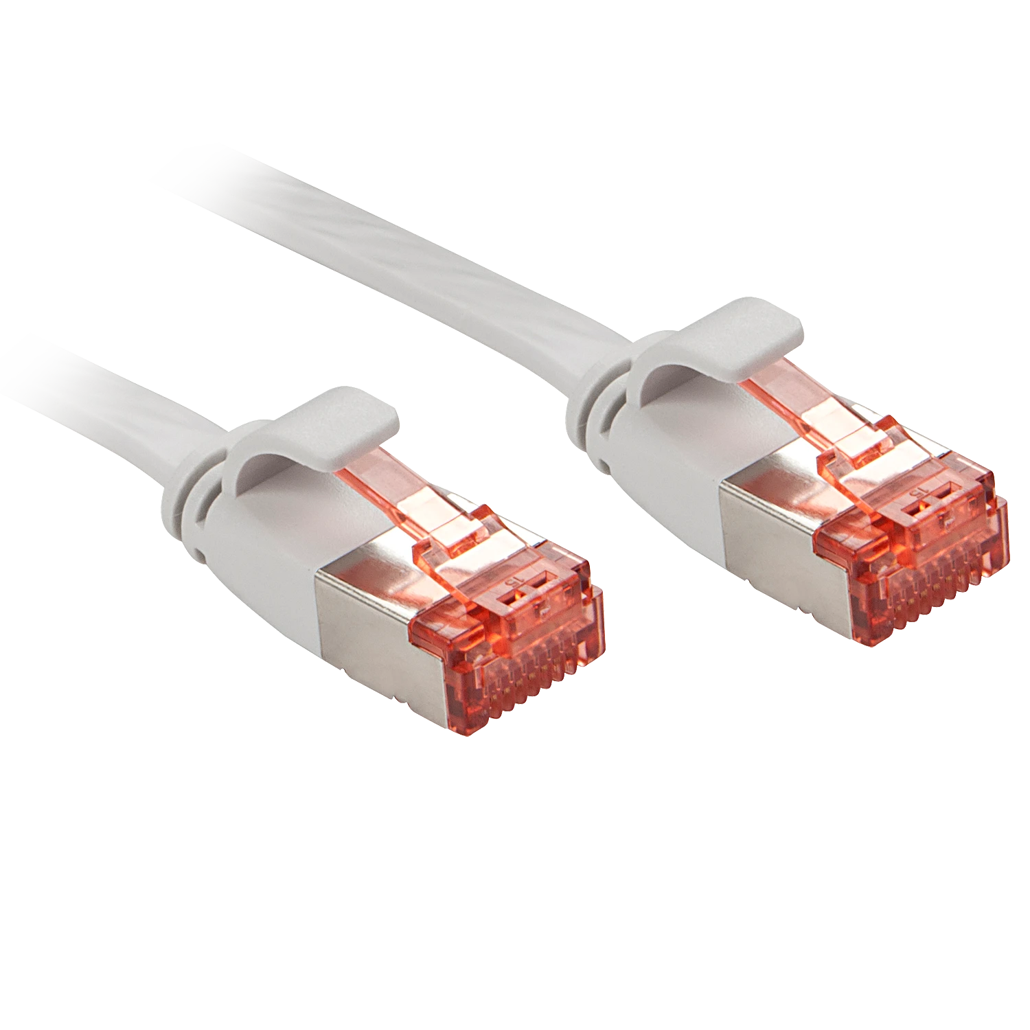 Tinklo Kabelis - LINDY Cat.6 U/FTP Plokščias Tinklo Kabelis, RJ45, M/M, 250MHz, 32AWG, 3 m, Pilkas