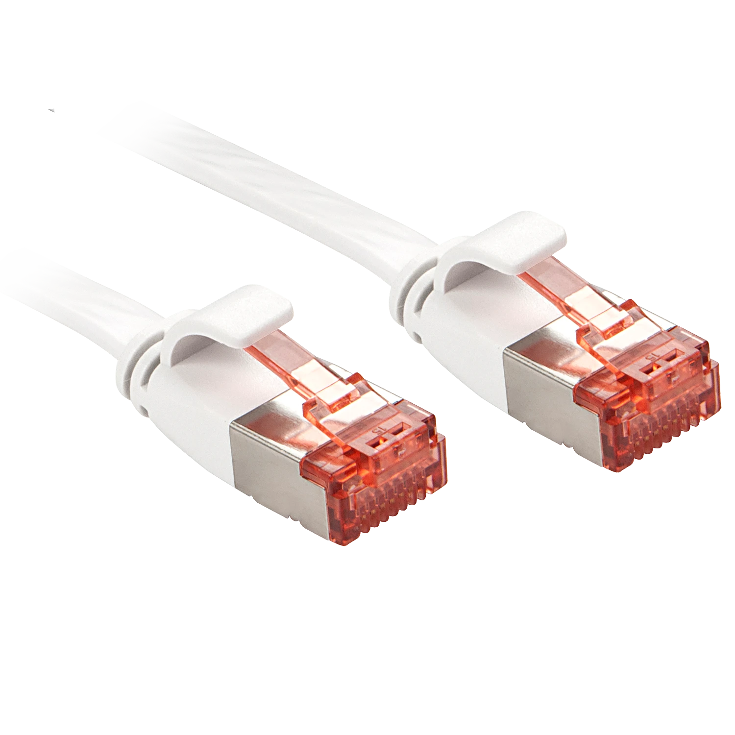 Tinklo Kabelis - LINDY Cat.6 U/FTP Plokščias Tinklo Kabelis, RJ45, M/M, 250MHz, 32AWG, 5 m, Baltas