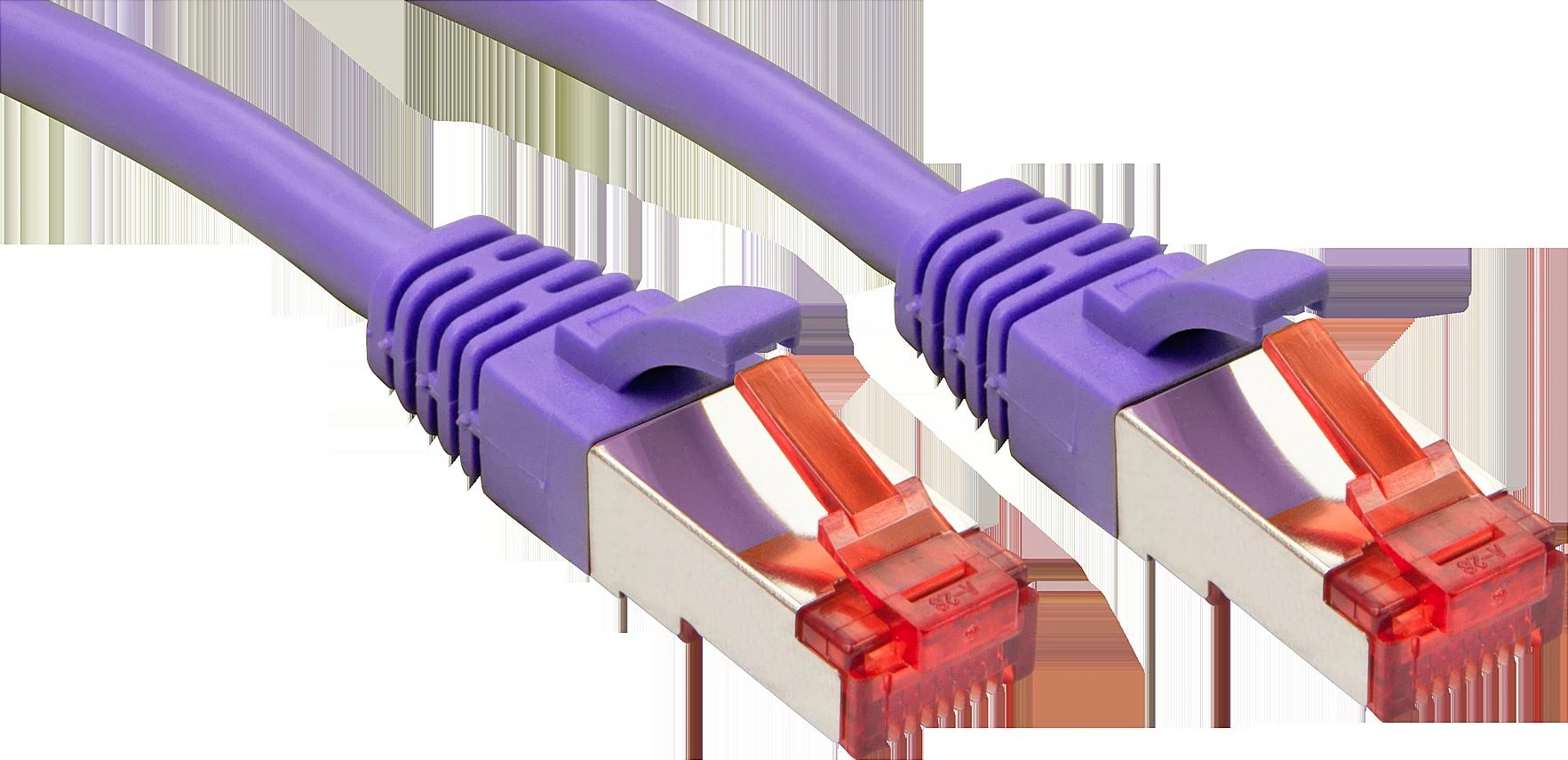 Tinklo Kabelis - LINDY Cat.6 S/FTP Tinklo Kabelis, RJ45, M/M, 250MHz, 27AWG, 0.3 m, Purpurinis