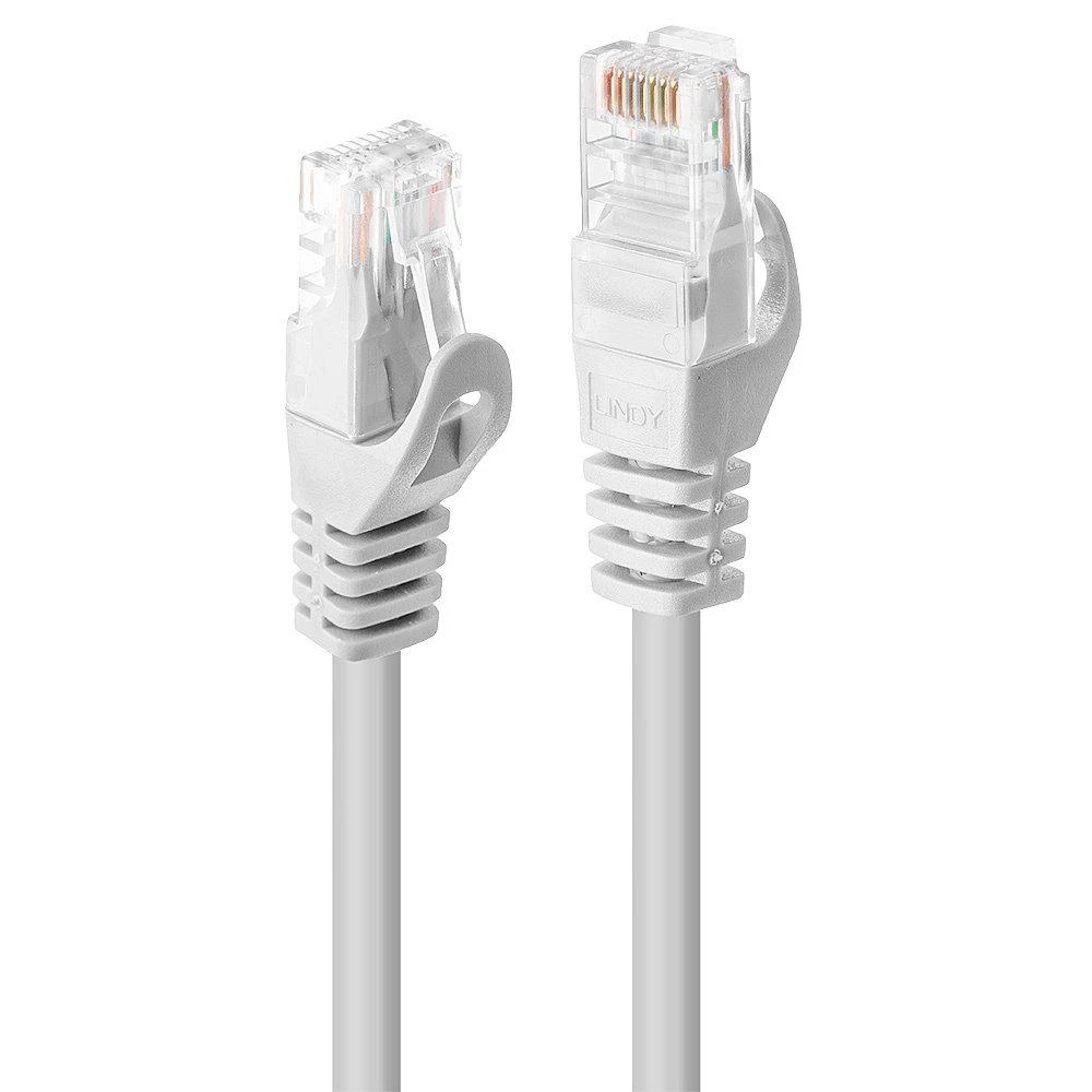 Tinklo Kabelis - LINDY Cat.6 U/UTP Tinklo Kabelis, RJ45, M/M, 250MHz, CCA, 1 m, Baltas