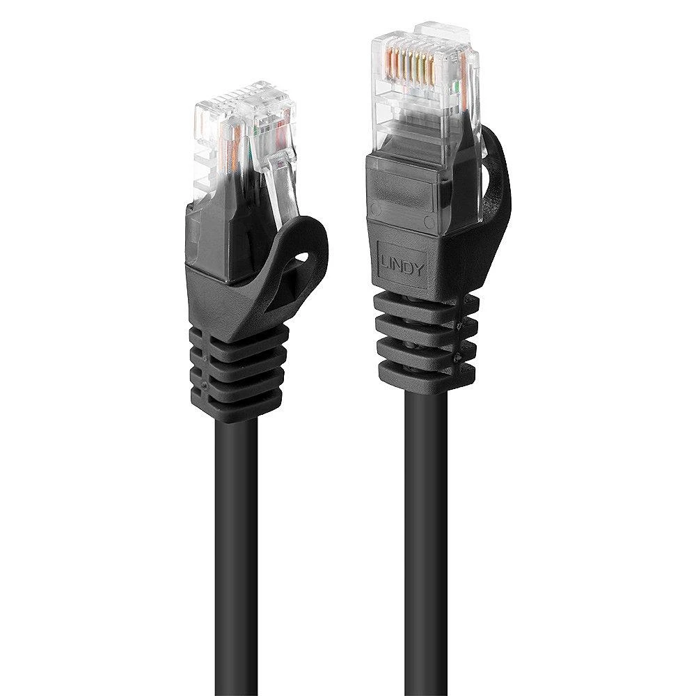 Tinklo Kabelis - LINDY Cat.6 U/UTP Tinklo Kabelis, RJ45, M/M, 250MHz, CCA, 3 m, Juodas