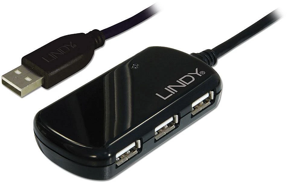 Lindy USB 2.0 4-port aktyvus šakotuvas