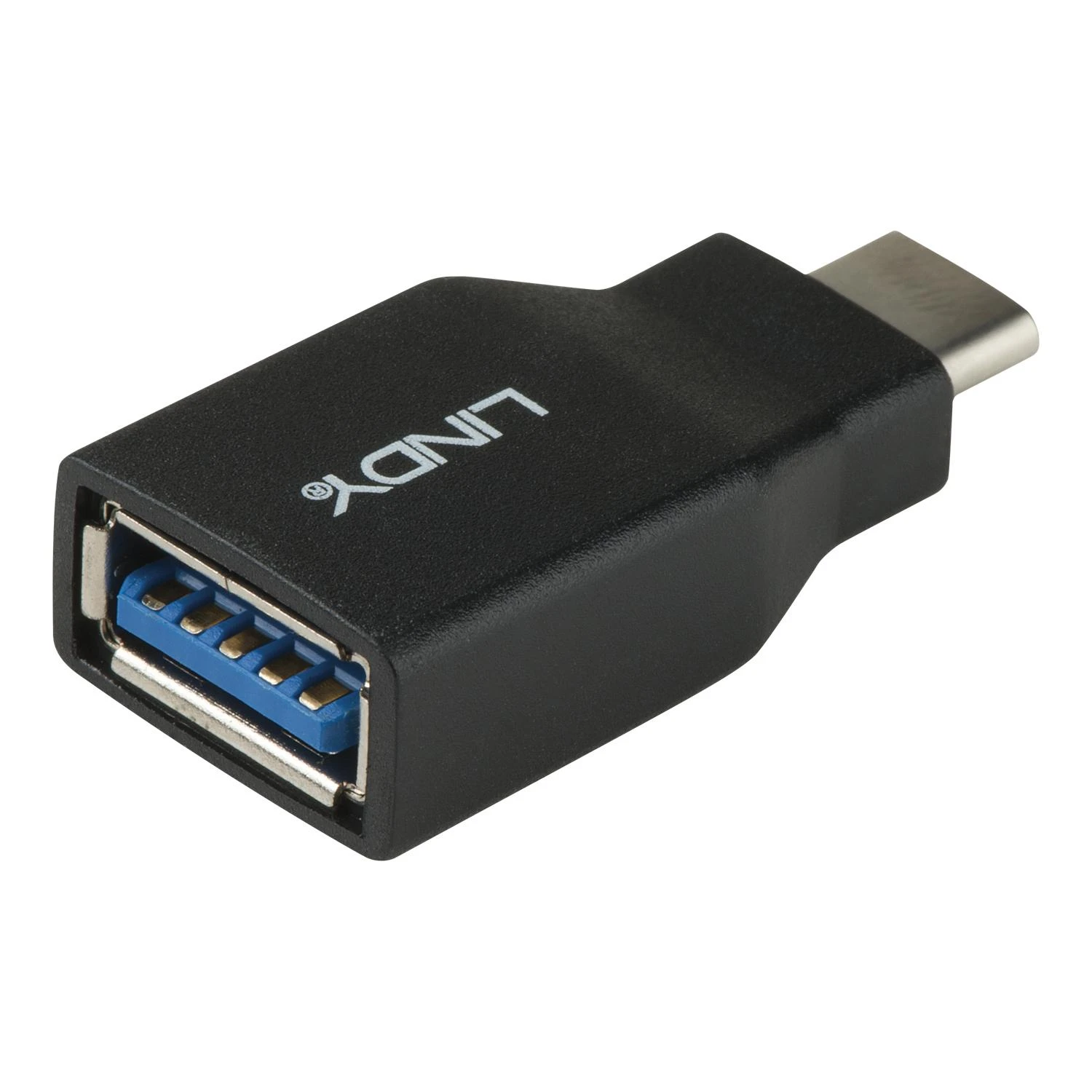 Lindy USB-C į USB-A adapteris, juodas