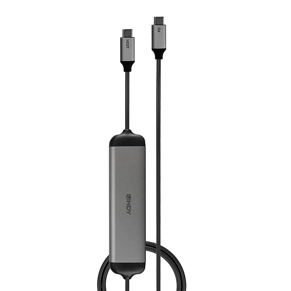 USB-C Dokų Stotis - Lindy DST-Micro 140, 4K HDMI, PD 3.0 60W, USB 3.2 Gen 1