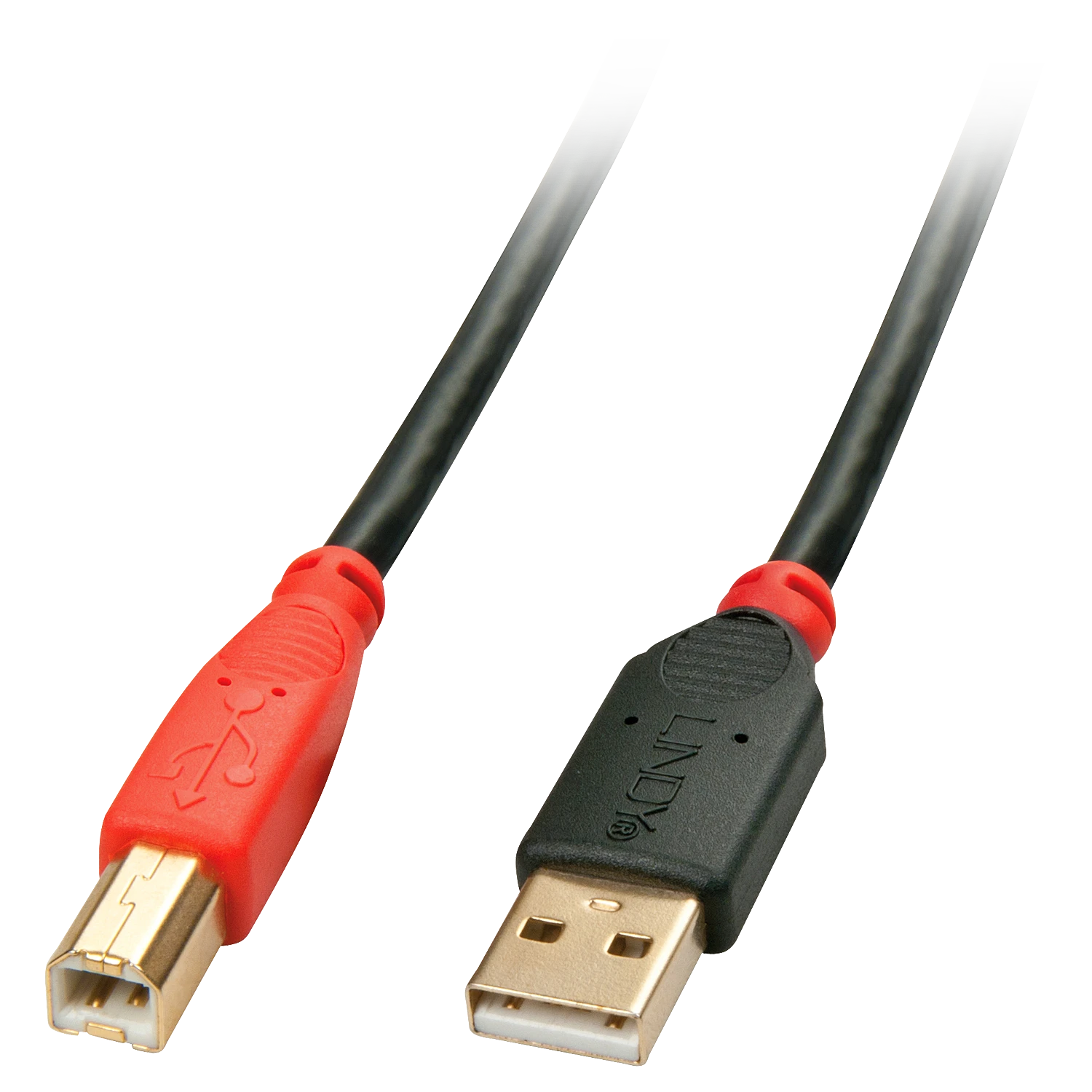 Lindy USB 2.0 A/M - USB B/M, aktyvus kabelis 10m Juodas