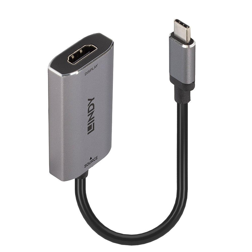 Adapteris - LINDY USB Type C į HDMI 8K60 Konverteris, Pilkas