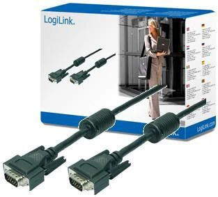 VGA laidas Logilink 20m su feritais