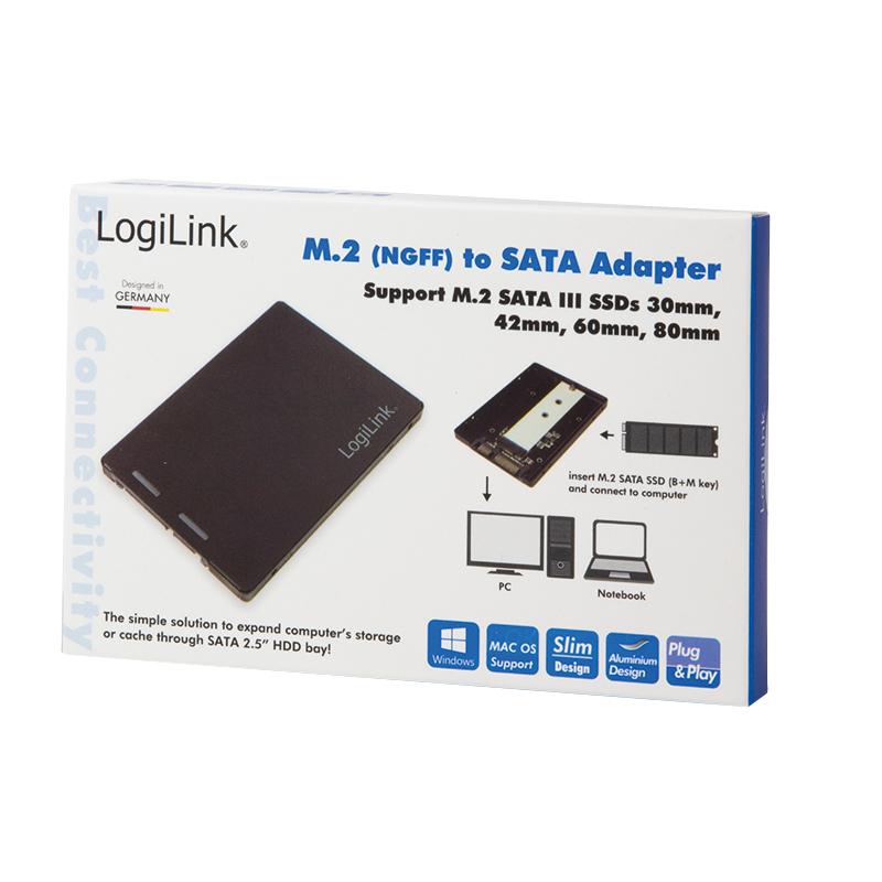 LOGILINK AD0019 – M.2 SSD SSD į 2.5 SATA adapteris
