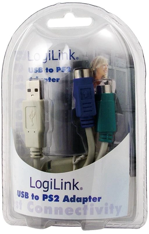 LogiLink USB į 2x PS/2 adapteris pakuotėje
