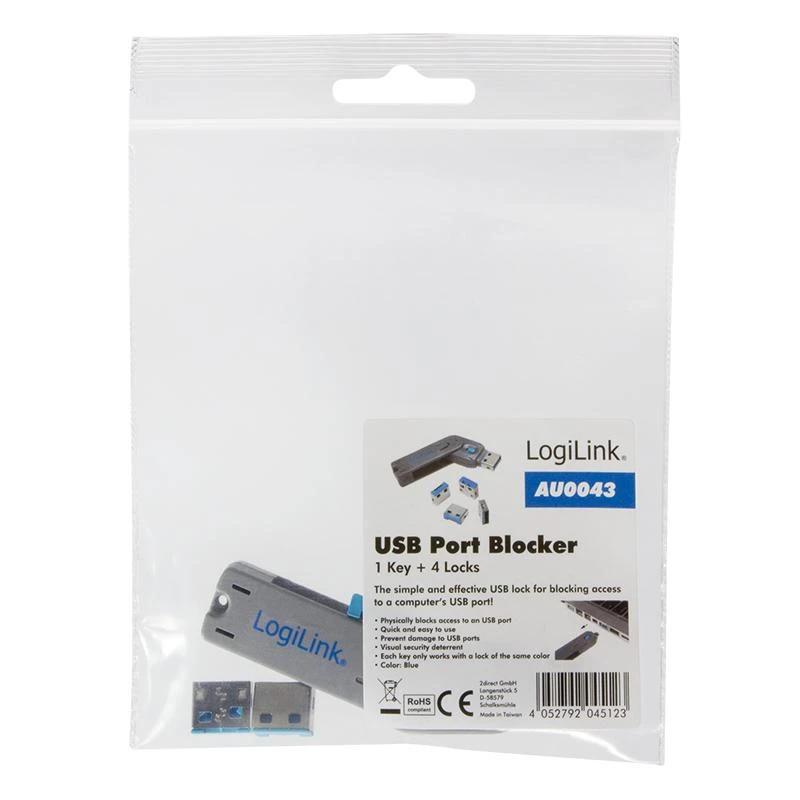 LogiLink AU0043 blokada portu USB