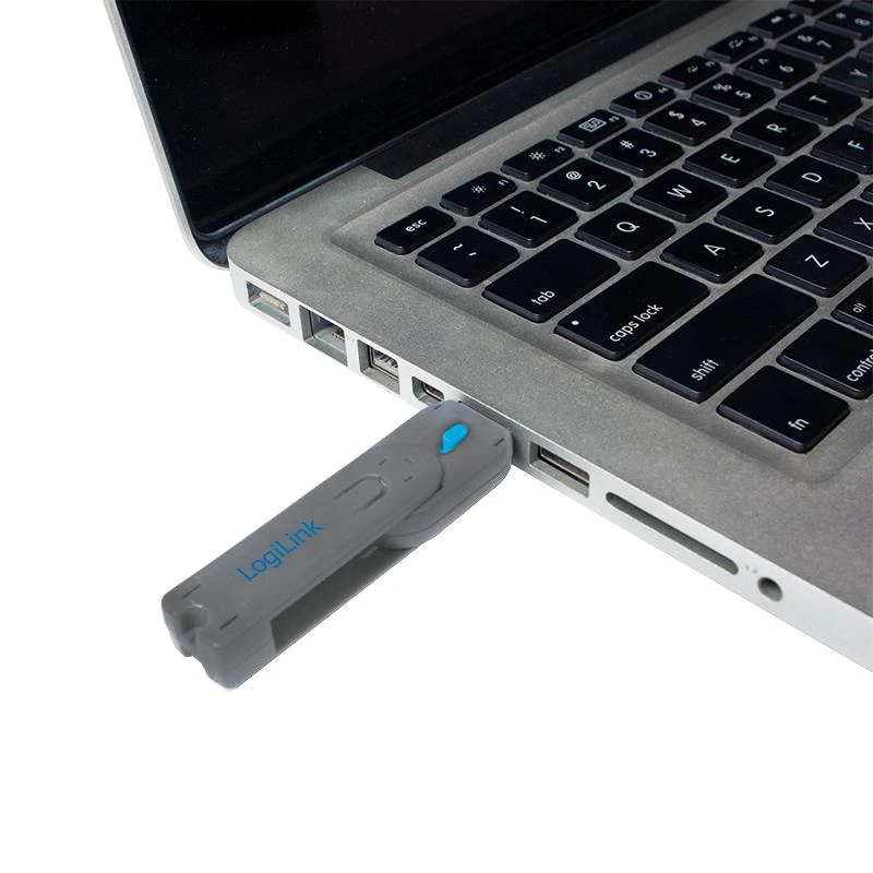 LogiLink USB prievado užraktas kompiuteryje