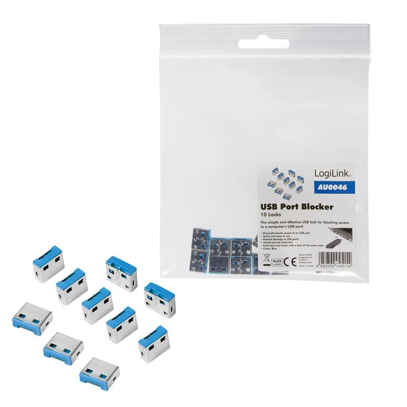Logilink USB port blocker AU0046 rinkinys