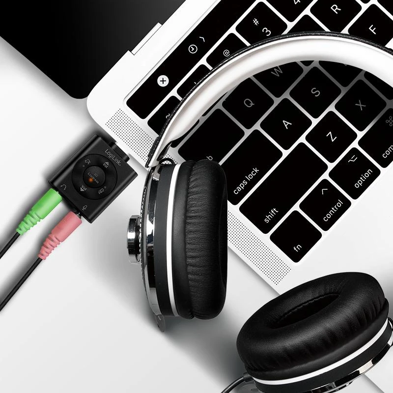 LogiLink USB-C / M iki 2x jack 3,5 mm 7.1 garso adapteris