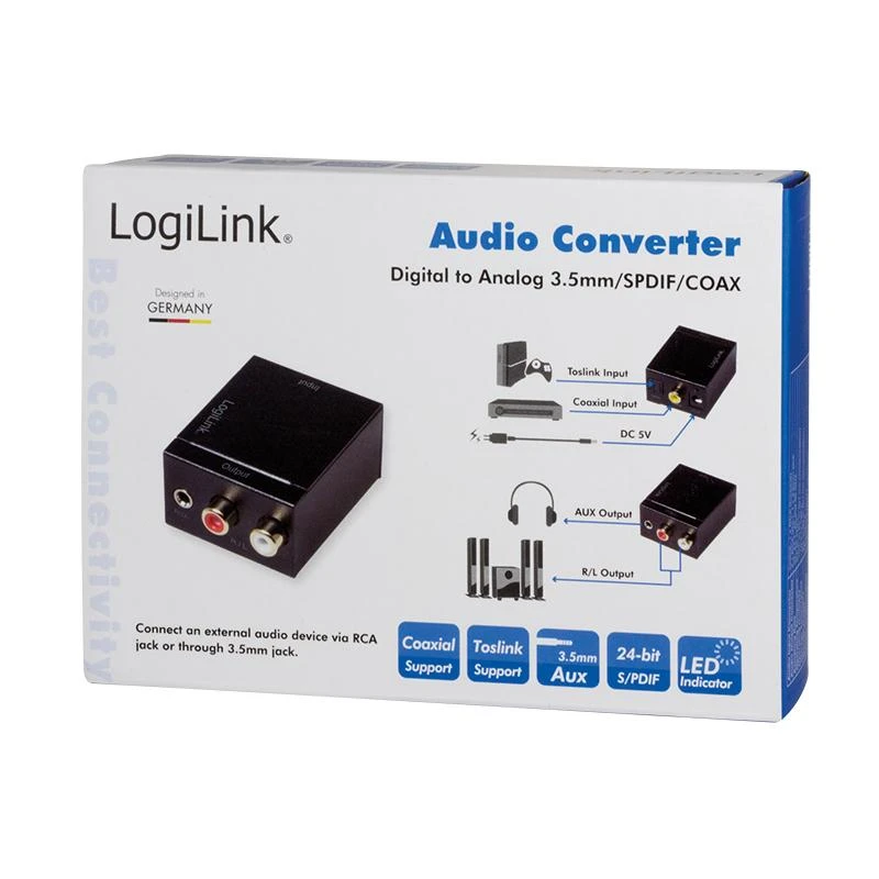 LogiLink CA0101 skaitmeninio garso keitiklio pakuotė