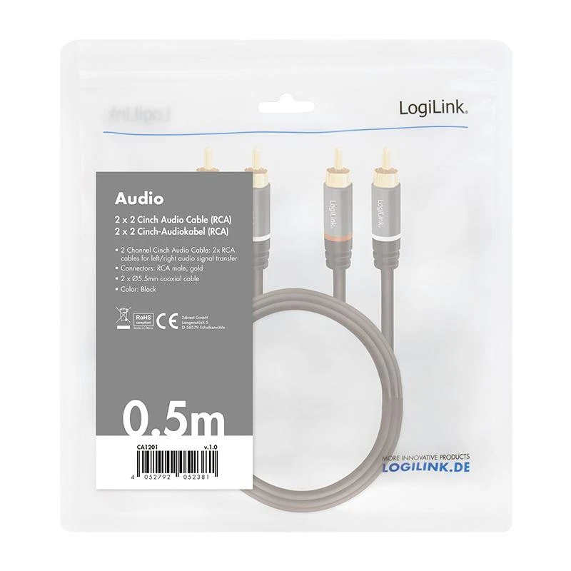 LogiLink RCA 0.5m