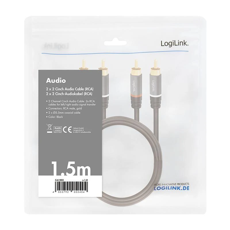 LogiLink RCA 1.5m