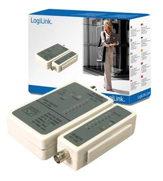 LogiLink Prisijungti | RJ45 ir BNC kabelių testeris su nuotoliniu įrenginiu