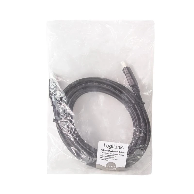 LogiLink DisplayPort 1.2 M/M 5.0m juoda