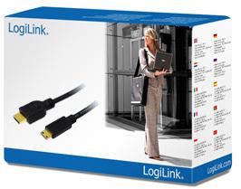 Kabelis LogiLink HDMI Mini - HDMI 1m juoda (CH0021)