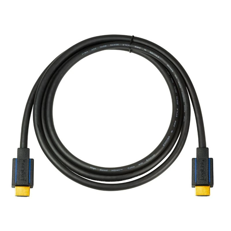 „Logilink“ | Aukščiausios kokybės HDMI kabelis, skirtas „Ultra HD“ | CHB005 | HDMI kištukas (A tipo) | HDMI kištukas (A tipo) | HDMI į HDMI | 3 m