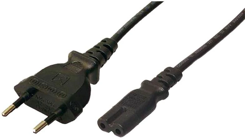 LogiLink Prisijungti | Maitinimo laidas | CP092 | Juodas Euro kištukas (CEE 7/16) | IEC 60320 C7 jungtis
