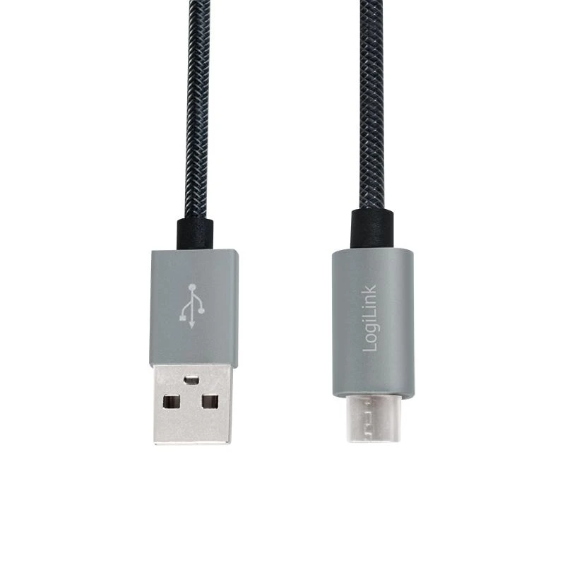 LOGILINK CU0132 LOGILINK – sinchronizavimas & įkrovimo laidas, USB į Micro USB kištukas, pilkas