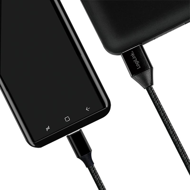 LOGILINK CU0139 LOGILINK – USB 2.0 kabelis USB-A kištukas iki USB-C kištukas, 0,3 m
