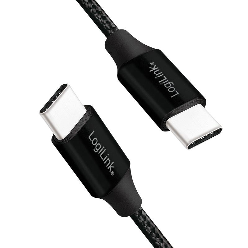 LOGILINK CU0154 LOGILINK - USB 2.0 cable, USB-C to USB-C, juodas, 1m