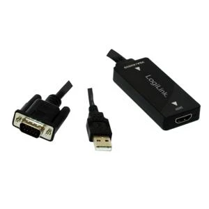 LogiLink VGA į HDMI adapteris su USB jungtimi