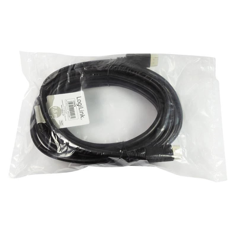 LogiLink DisplayPort 7,5 m laidas pakuotėje